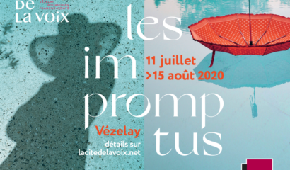 visuel des Impromptus du 11 juillet au 15 août à a Cité de la Voix